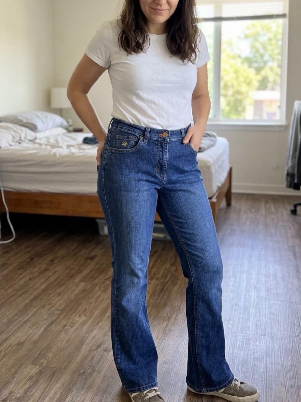 Gloria Vanderbilt Dark Wash Stretch Bootcut Jeans Size 6